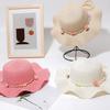 Children's Hat Girls Fashion Sunshade Sunscreen Wavy Edge Sun Hat Flower Beach Women's Bucket Hat Summer Grass Hat