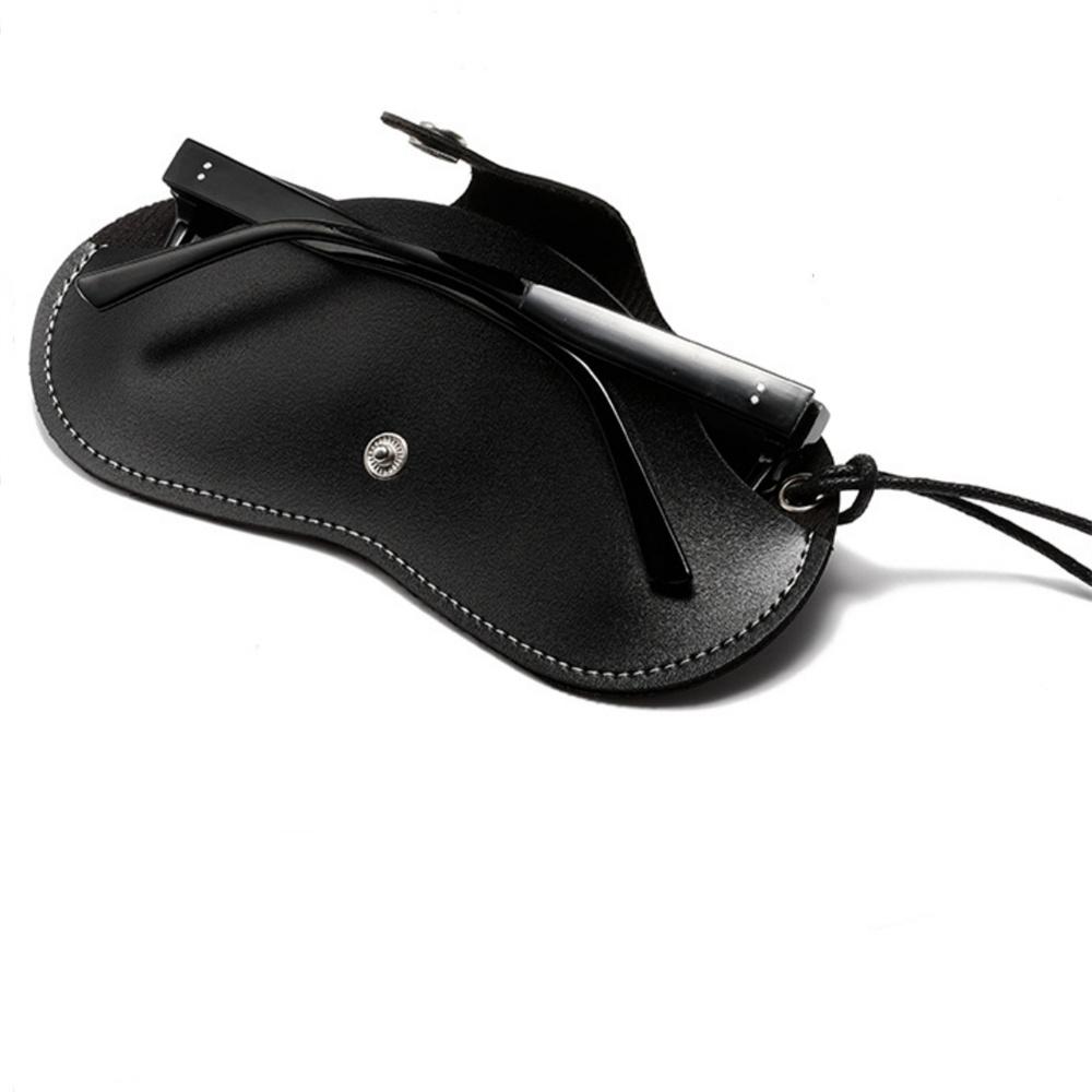 Lanyard Sunglasses Case Portable Hanging Glasses Bag Box Men Women Eyeglasses Protector Cover Clip with Anti-lost Neck Strap