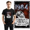 Coolmind X0019 Cotton Big Size 1984 Print Exclusive Graphic Men T Shirt Loose O-neck Men Tshirt Casual T-shirt for Men Tees