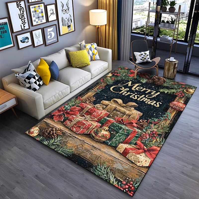 Vintage Dog Puppy Animal Art Area Rug, Non-Slip Washable Throw Carpet for Living Room Bedroom Entryway Home - Decor Edition