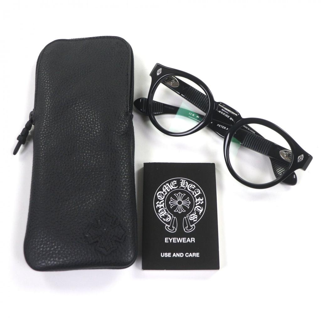 Tolle CHROME HEARTS Brille PETER ARNELL schwarz Herren Gebraucht
