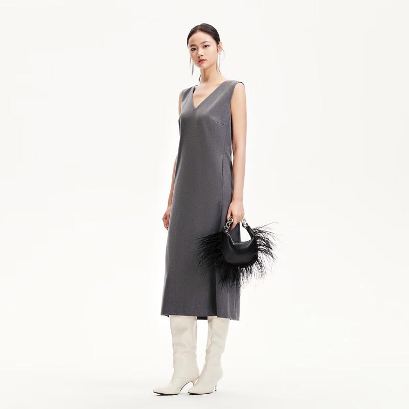 VEROMODA Women's Sleeveless V-Neck Side Pocket Long Dress