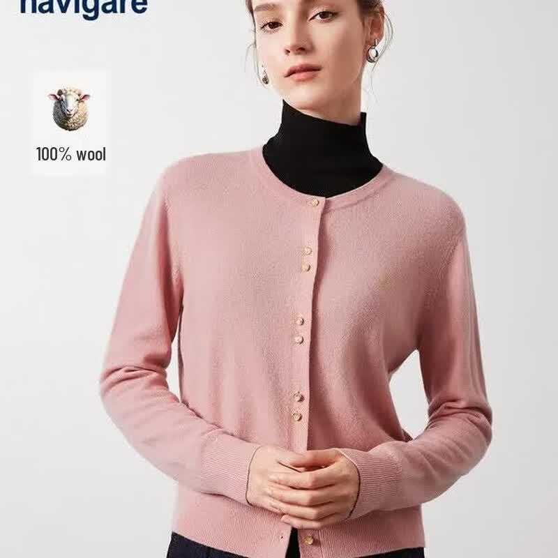 Navigare Women s 100% Wool Knit Cardigan XL
