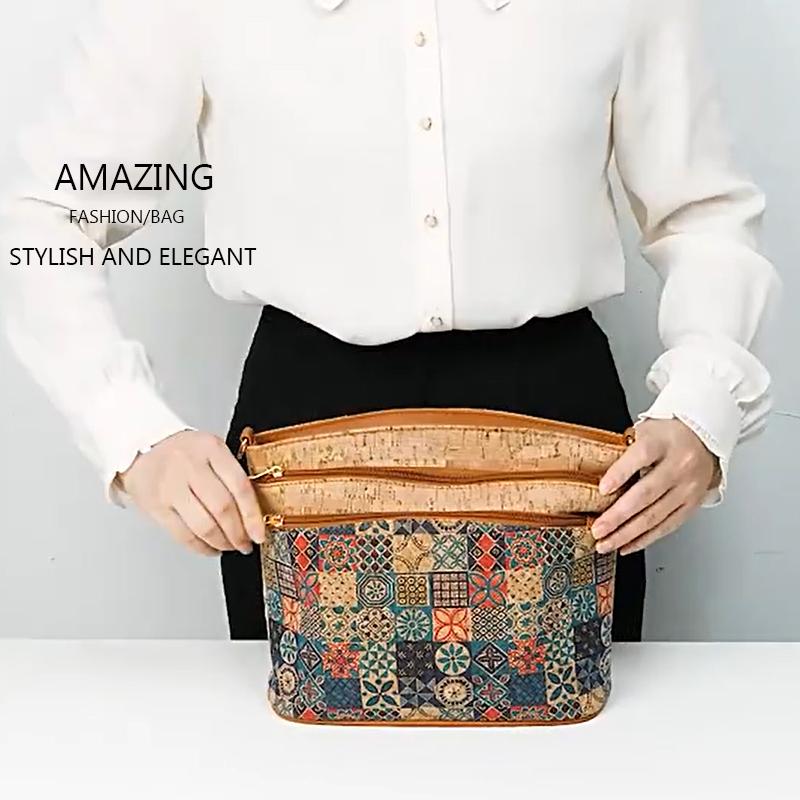 Vintage kabelka crossbody s květinovým potiskem Dámská peněženka se vzorem kůry stromu Etnický styl Taška přes rameno CLE