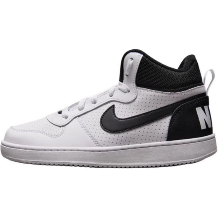 

Nike Court Borough Кожа Ткань Удобные Универсальные Нескользящие Амортизирующие Прочные Дышащие Кроссовки Мид-Топ Детские Кроссовки Детские Кроссовки 839977-101 36.5