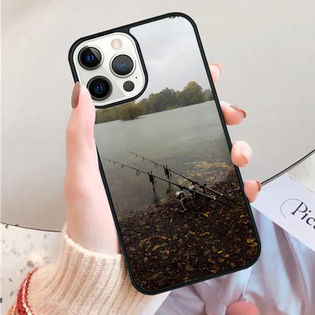 

Carp Fish Fishing rod Phone Case Cover For iPhone 17 Air 15 16 14 Plus 11 12 13 Pro Max Apple max iPhone 13