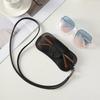 Portable Glasses Bag Soft Leather Sunglasses Pouch Slim Fashion Glasses Case Holder Glasses Organizer Travel Sunglasses Pouch