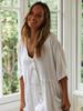European & American Cotton Bamboo Pocket Swimsuit Cover-up