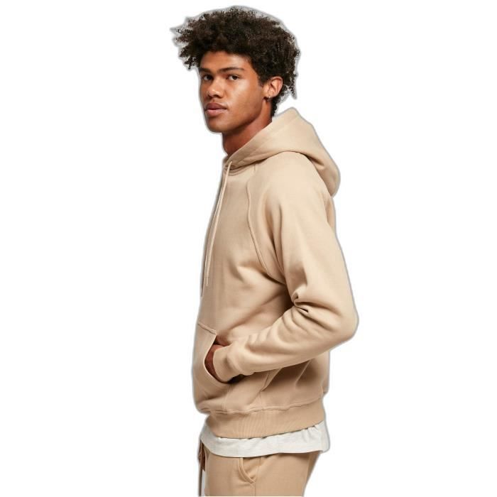 Sweatshirt à capuche Urban Classics Blank - beige - XL