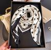 70Cm Dot Pattern Scarf Imitation Silk Square Scarf Women Neckerchief Female Luxury Square Scarves Satin Hijab Ribbon Bandana