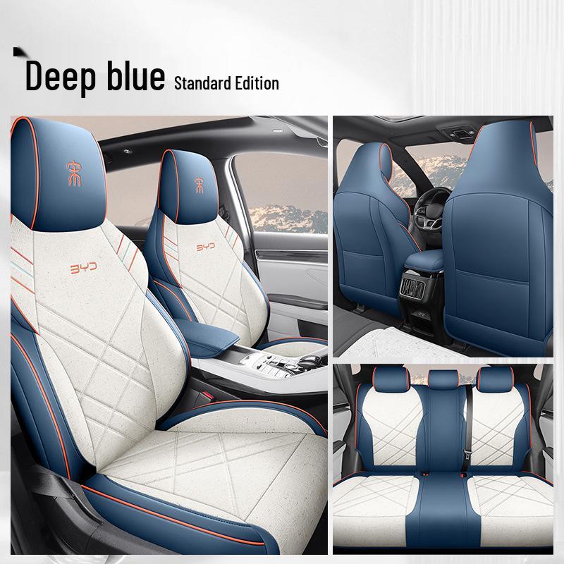 BYD Song Pro Leather & Linen Full Wrap Cartoon Seat Cover (Set of 5)