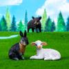Animals Model Animals Statue Resin Mini Animals Figurine Cute Miniature Figurines