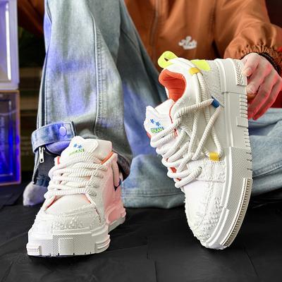 Fashion High Quality Spring New Mens Shoes 2025 Small Crowd Design Bread Shoes Men's Casual China-Chic Skateboard Shoes Fashion Sneakers