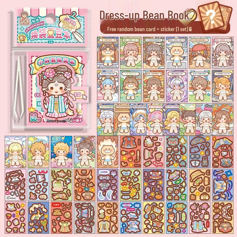 Little Mochi 6.0 Outfit: Complete Children's DIY Miniature Scene Decoration Sticker Set