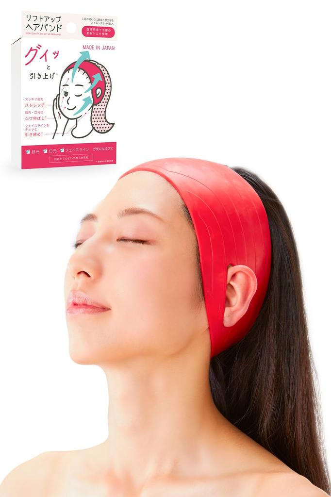 Made in Japan x 1 x Hair Band Wrinkle and Face Face Line Lifting Tape [TANAC] Lift-Up [Lifting, Smoothing, Shaping] Lift-Up Belt, Tightening,