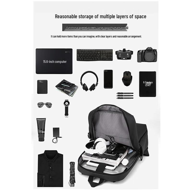 Lingjing Herren Business Laptop Rucksack