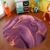 Marble Quicksand Round Carpet Living Room Office Chair Mat Computer Desk Mat Bedroom Decorative Mat Bedroom Coffee Table Mat