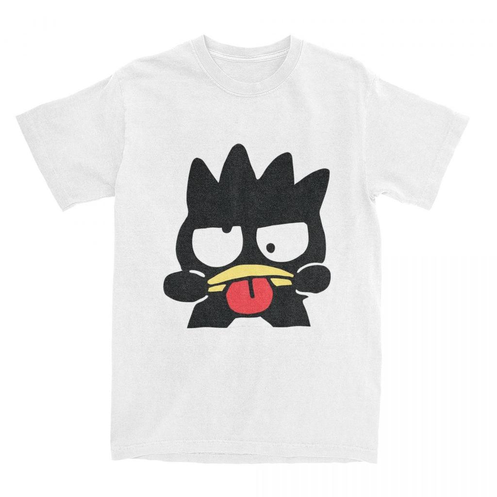 Miniso Badtz Maru Penguin Men Women T Shirts Funny Short Sleeve Stylish Round Collar TShirts Pure Cotton Daily Casual Clothes