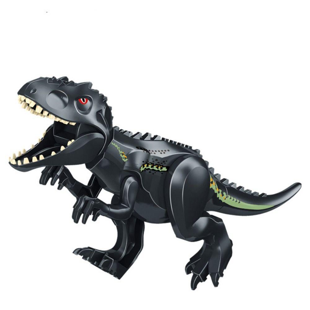 Neue Plastik-Dinosaurier-Bausteine Mehrfarbig Vormontiert Prähistorische Szene Volle Größe Dino Welt Frühes Lernen