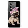 Glas-Rückseite für Xiaomi Redmi 15 4G Cartoon Niedlich Weicher Stoßfänger Harte Gehärtete Glas Hülle für Xiaomi Redmi 15 5G Hülle 6,9" Schale