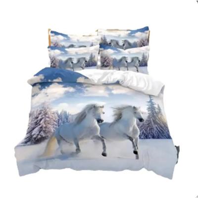 Couple Horse Bedding Set Duvet Cover Set 3d Bedding Digital Printing Bed Linen Queen Size Bedding Set Fashion Design