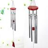 Metal Multi-Tube Wind Chime Car Interior Decoration New House Doorbell Ornament Red Wood Wind Chime Pendant