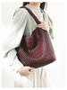 Handmade Woven Women's Tote: Large Capacity, Versatile Bucket Bag for Autumn/Winter - Perfect for Commute or Mother-Child Use