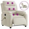 VidaXL Electric Massage Recliner, Relaxation Chair with Adjustable Backrest and Footrest, Salon Seat 3205090