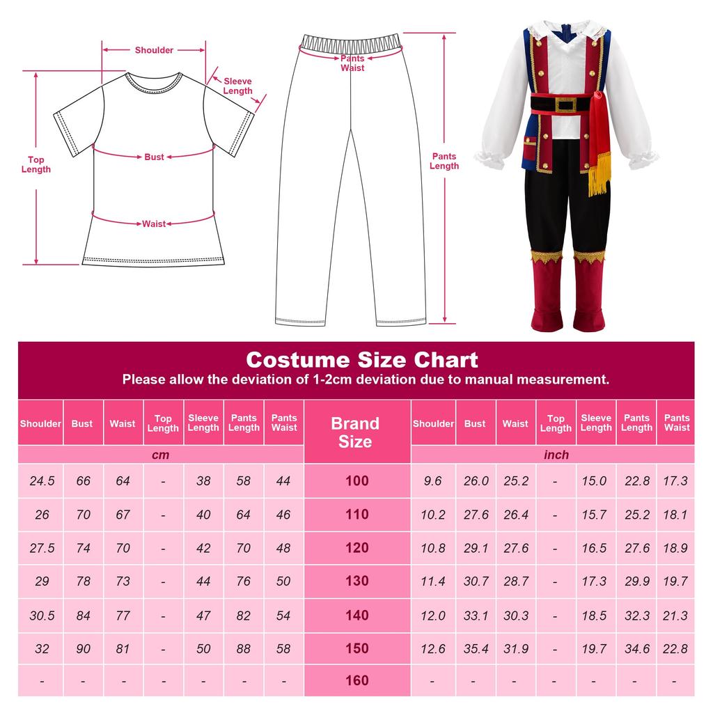 Pirate Halloween Pirate Cosplay School Treasure Pretend 130 [ReliBeauty] Costume, Costume, Kids, Boys, Costume, Party, Festival, Event, Hunt, Play,