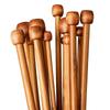 Carbonized Bamboo Straight Knitting Needles Set for Scarves and Sweaters