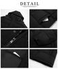 Sulliwayu Down Short Outerwear with Detachable Cold Weather Warm for School and Wear Women's Jacket, Length, Hood, Casual, Protection, Thick, Stylish,