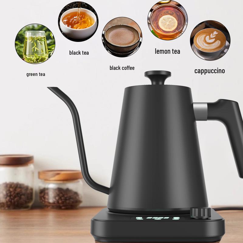 Intelligente Schwanenhals-Elektro-Teekanne für Pour-Over-Kaffee mit konstanter Temperaturregelung
