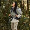 CAMEL Outdoor Lightweight Hiking Backpack, Large Capacity, Professional Trekking Waterproof Travel Bag, Light Gray