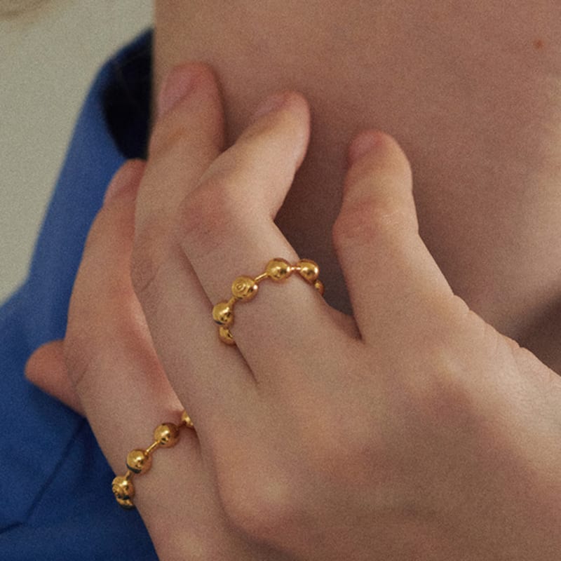 

PICOMENT #006 Ball Ring _ Gold No. 14