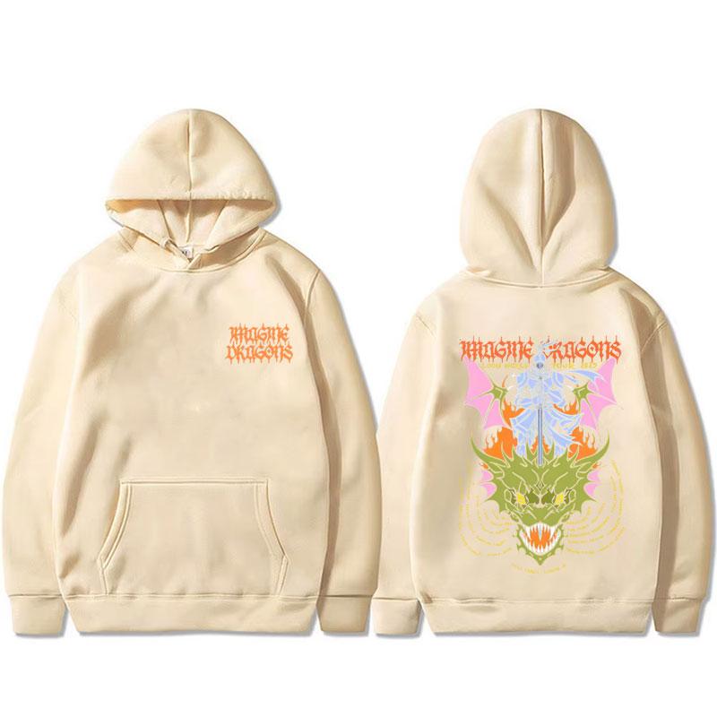 Autumn and Winter Hoodies Dragon Belt Weaving Machine 2025 World Tour Hoodies Men's and Women's Rock Street Leisure Warm Hoodies