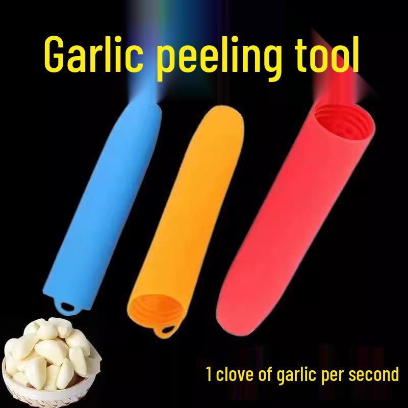 Automatic Silicone Garlic Peeler - Household Kitchen Gadget for Effortless Clove Skin Removal