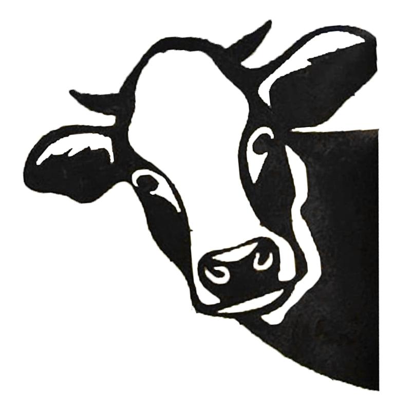 

Ферма Подглядывающая Корова Орнамент Сад Статуя Металл Искусство Животный Силуэт Кол Выглядывающий