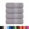 VidaXL Guest Towels 4 Pcs Grey 30x50 Cm 360 G/m² 100% Cotton, Towel, Face Towel, Set of Towels 136828