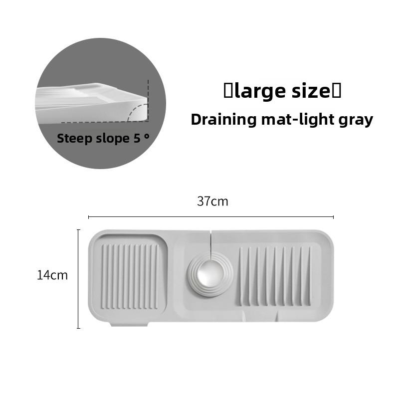 Silicone Drain Pad, Faucet Drain Pad, Kitchen Countertop Sink Drain and Splash-proof Wonder