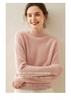 Women's Cashmere Sweater: Thickened Half-High Neck Knitwear, Solid Color, Soft and Warm for Autumn/Winter