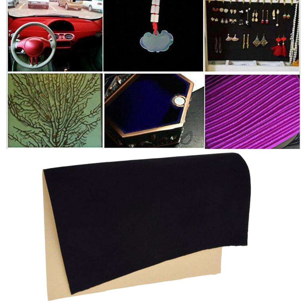 Self Adhesive Velvet Flock Shelf Drawer Liner for Dresser Cabinets Jewlery