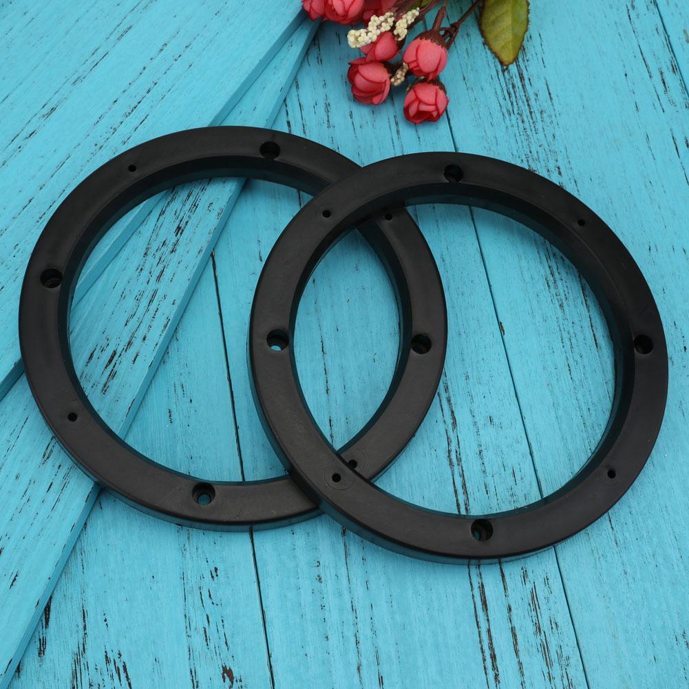 2PCS Universal 6.5 Inch Beveled Car Speaker Spacer Adapter Refitting Audio Mat Plastic Car Speaker Spacers