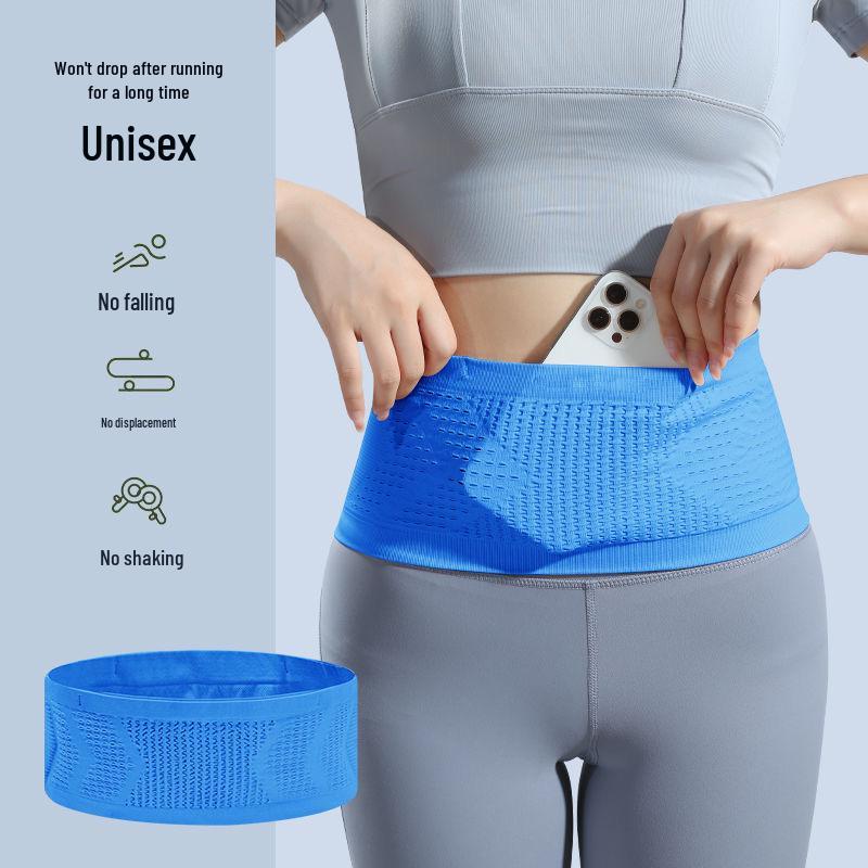 Men's Breathable Anti-theft Running Waist Bag with Phone Pocket - High Elasticity Fitness Belt for Outdoor Morning Run
