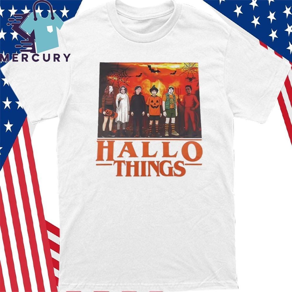 Странные Дела x Хэллоуин Hallo Things Футболка Унисекс S