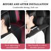 AAOI1 Car Leather Headrest Neck Pillow Seatbelt Shoulder Protection Pad Accessories For KIA K5 K2 Rio Optima Sportage Venga Sorento