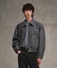Lmood Eiffel Herringbone Blouson Jacket Anthracite