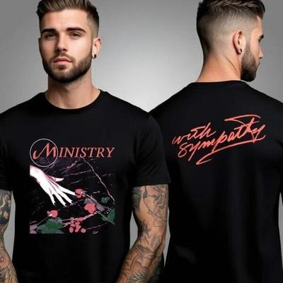Tournée Ministry Amérique du Nord 2025 avec l'album Sympathy T-shirt unisexe double face Haut de gamme de luxe pour hommes et femmes Haut Y2k