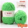 11g Velvet Yarn Plush Yarn For DIY Hand Knitting Crochet Crafts Bag Hat Doll Sweater Wool Soft Thin Colorful Coral Chenille Yarn