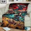 Resident Evil Print Flannel Blanket Warm Comfortable for Bedrooms, Sofas, Beds, Chairs, Picnics, Travel-kwq176