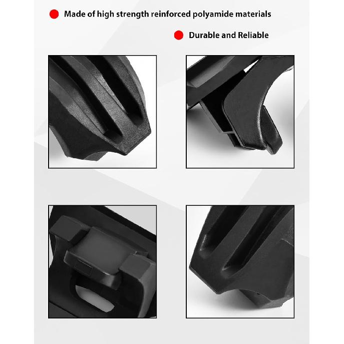 SAUTVS Lock & Ride Windshield Clamp Kit for Polaris RZR PRO XP/PRO R/S 2020-2025, Heavy-Duty Reinforced Polyamide Materials(2PCS)